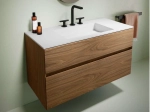 Meuble sous-vasque, finition bois ou couleurs, deux tiroirs à onglet, Largeur 60, 70, 80, 100, 120 et 140 cm, Profondeur 45 cm, Hauteur 55 cm, Stock disponible, LIVRAISON OFFERTE